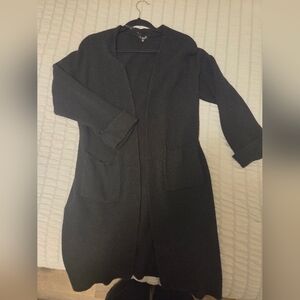 Dynamite Long Black Cardigan